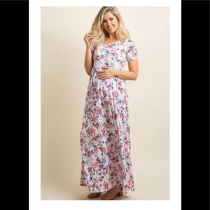 NWT Pink Blush Maternity Maxi